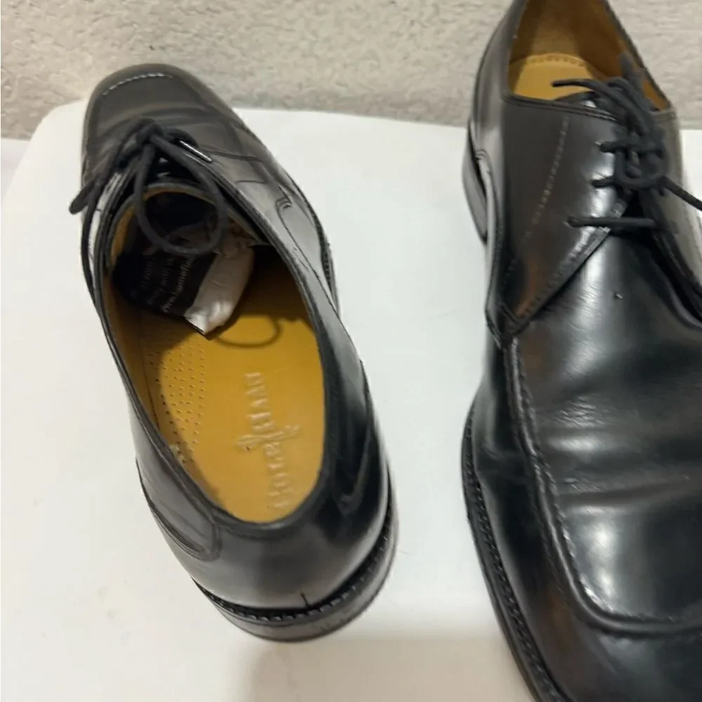 Cole Haan Eaton Apron Toe Derby Oxford Dress Shoes Black